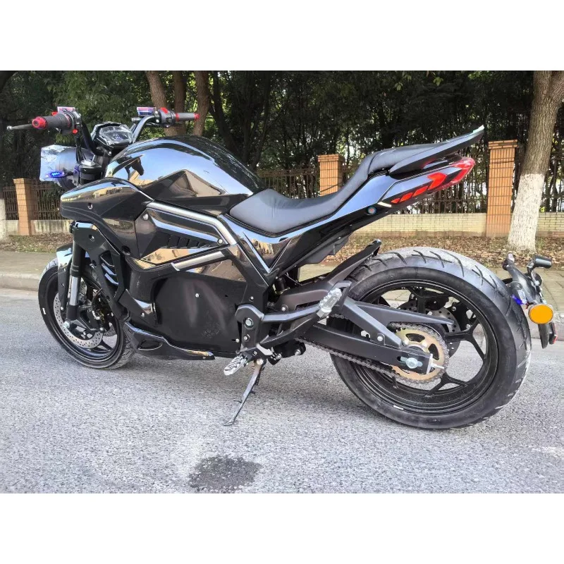 2025 أحدث عالية السرعة 3000 واط الكهربائية سباق الدراجات النارية 72 فولت محور عجلات المحرك 40 أمبير بطارية ليثيوم 100 كم/ساعة سرعة 70 كجم المدى الكهربائية #6