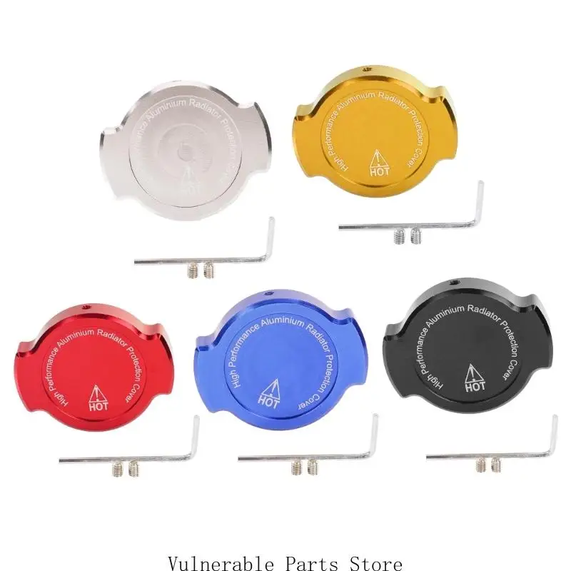 Motorbike Accessories for 155 Motorcycle Radiator Cap Easy Installation Aluminum Alloy Water Decorative Cover