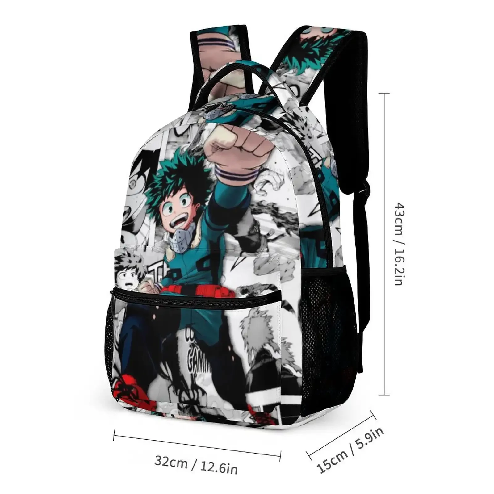 Custom Bag My Hero Academia Backpack Rucksack Lightweight Prints Daypack