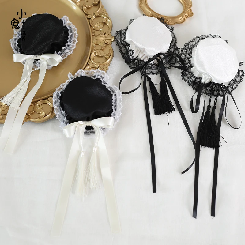 Handmade Hair Bag Lolita Chinese Style Barrettes Side Clip Cos Head Accessories Sweet Lace