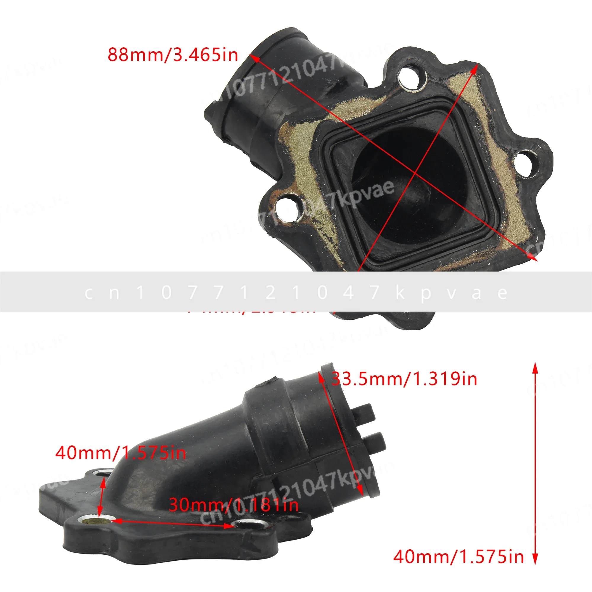 Yamaha Two-stroke Scooter Moped Carburetor Intake Manifold 50cc Jogging 50m Narelli Endurance Race