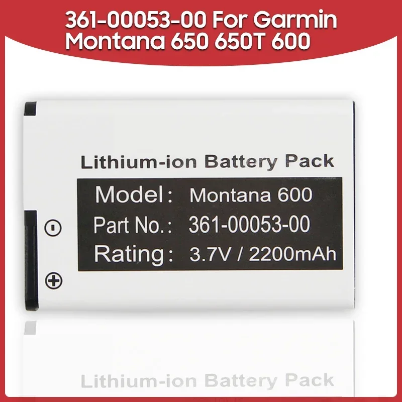 Replacement Battery 361-00053-00 For Garmin Montana 650 650T 600 361-00053-04 VIRB GPS Handhelds Rechargable Batteries 2000mAh