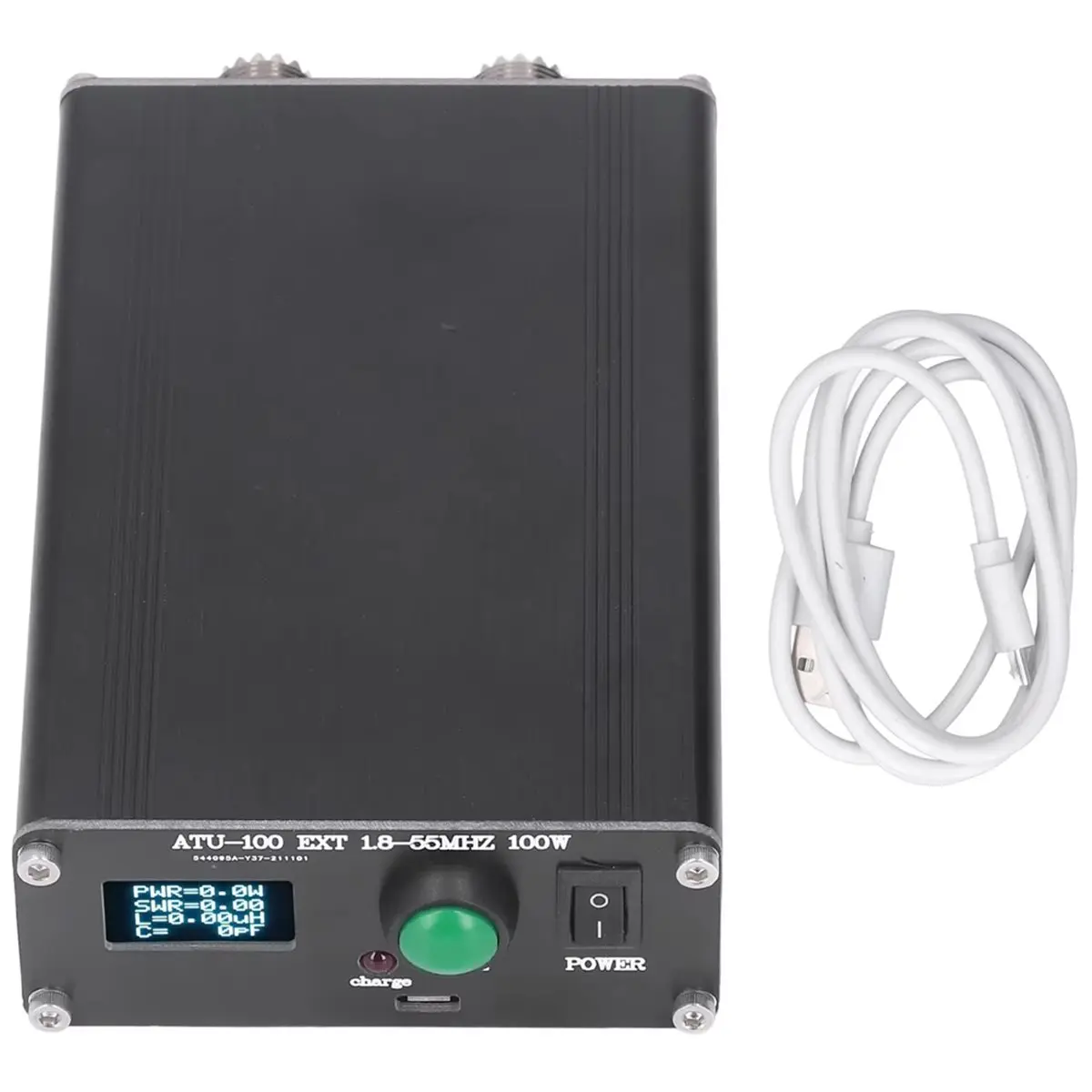 【Limited Offer】ATU‑100 Automatic Antenna Tuner Mini Automatic for Radio Equipment 1.8-55MHz 0.96IN with Housing