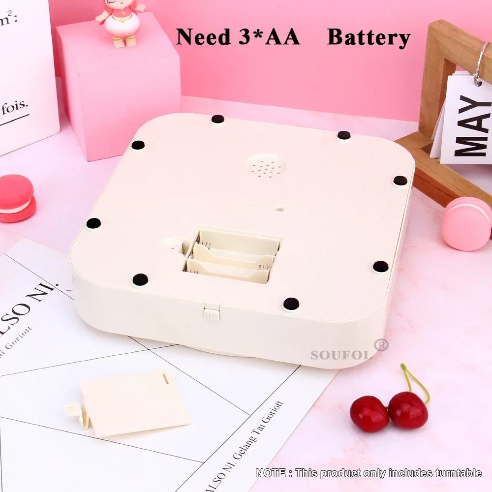 Domowa mała obrotowa maszyna do sushi Automatyczny obrotowy stojak na ciasto deserowe Zabawki dekoracyjne z muzyką Prezent ślubny i urodzinowy