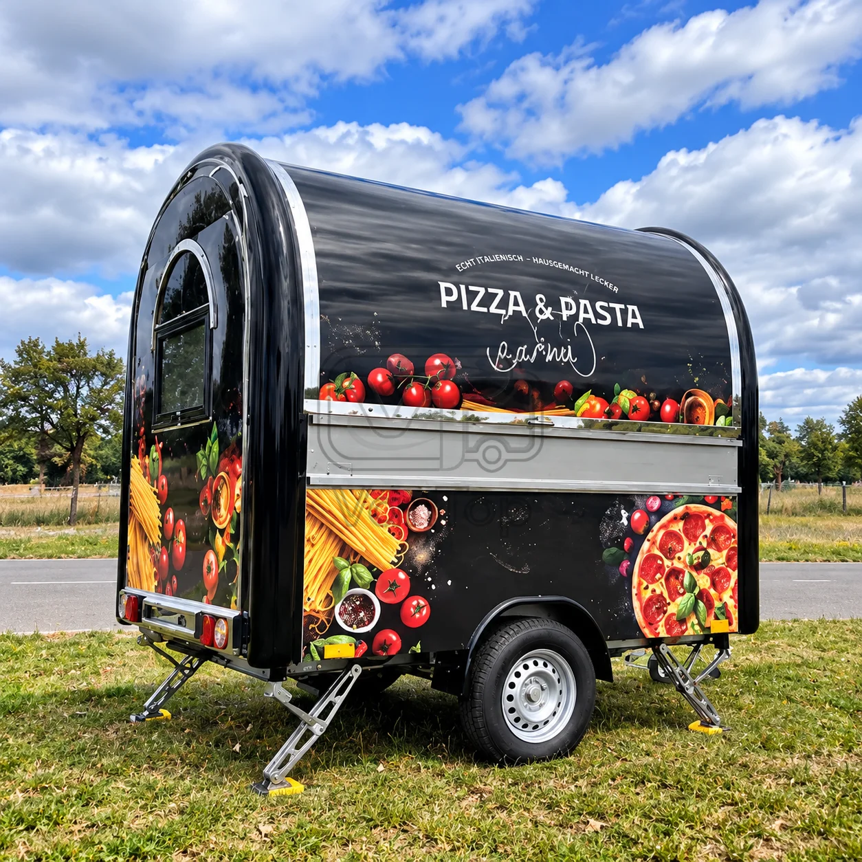 Food Trailer for Sale Custom Mobile Food Truck Trailer Commercial Kitchen Concession Trailer Factory Direct for Ice Cream