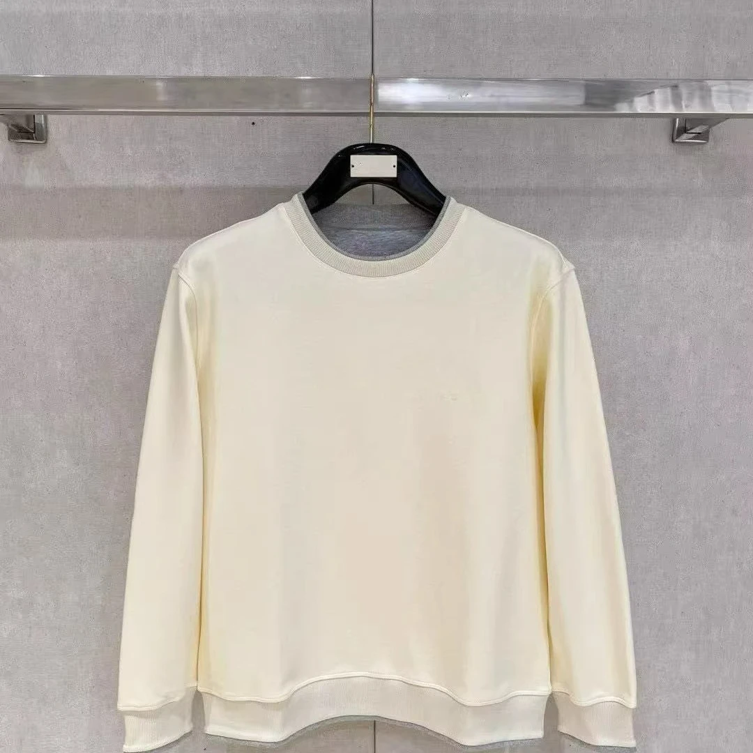 

Италия BC осень и зима новая мода вышивка искусственный двухсекционный свитер с круглым вырезом мужской стиль старые деньги повседневный свитер с длинными рукавами