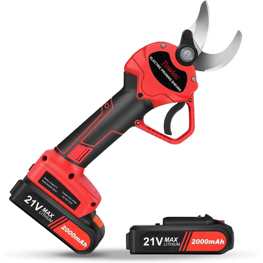 

Electric Pruning Shears，Professional Cordless Tree Branch Pruner with 2PCS Lithium Battery and Matching Tools，30mm (1.2″) Cuttin