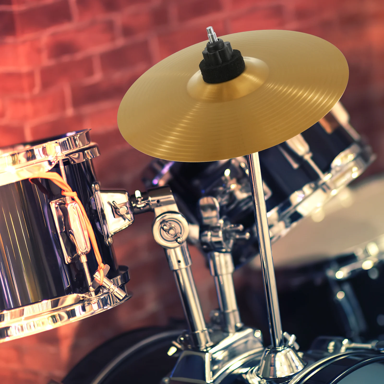 Drum Cymbal Brass Cymbal Hi Hat Drum Kit Brass Jazz Cymbal Drum Percussion Crash Cymbal Percussion Musical Instrument (8 Inch)