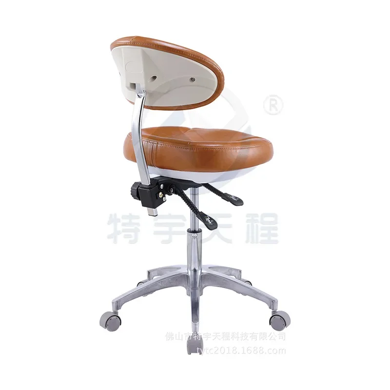 Microfiber leather dentist chair oral nurse assistant chair cosmetic stool dental lift