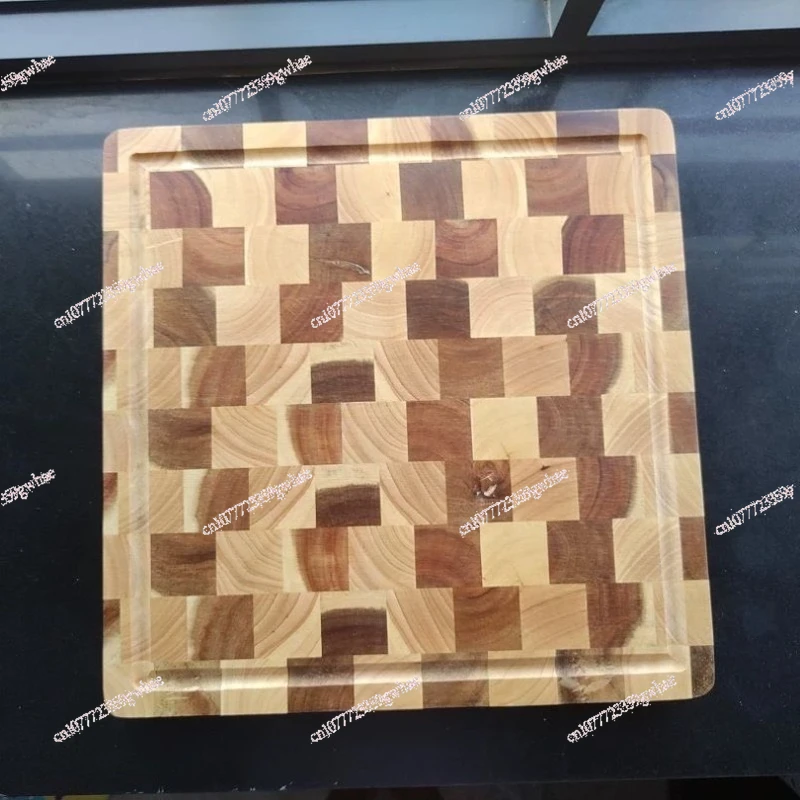 

Rubber wood vertical cutting board, solid wood 40 * 40 * 4 square household