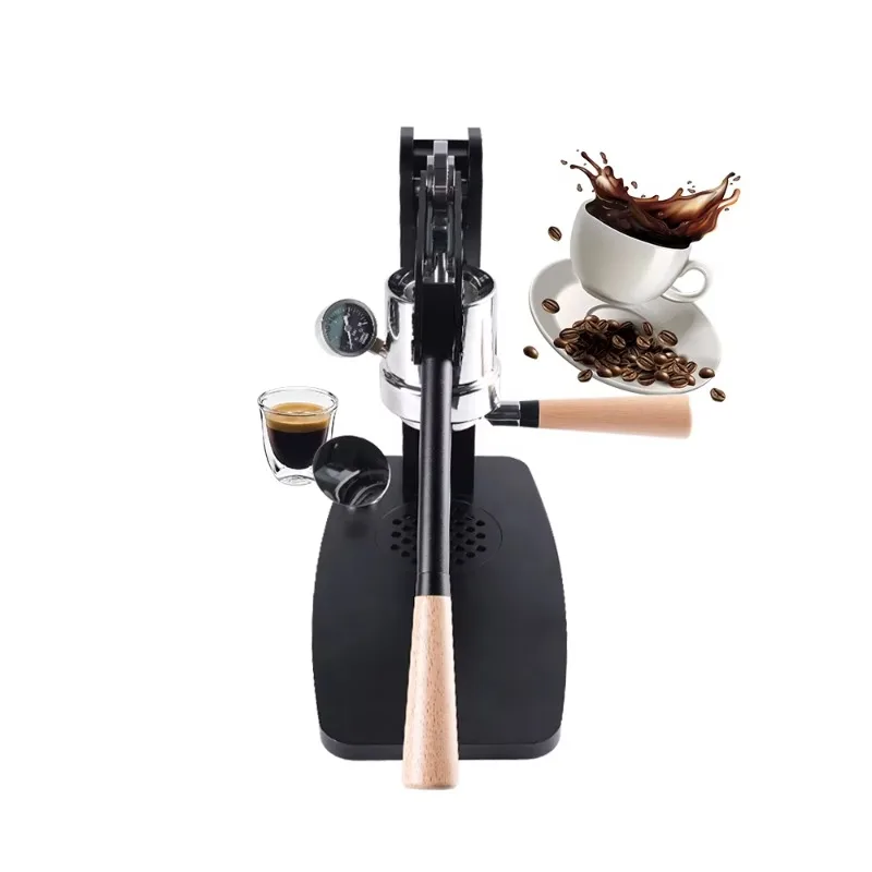 Popular Stainless Steel Lever Espresso Coffee Machine Intelligence Hot Water Heating Extracting Espresso Coffee Machine
