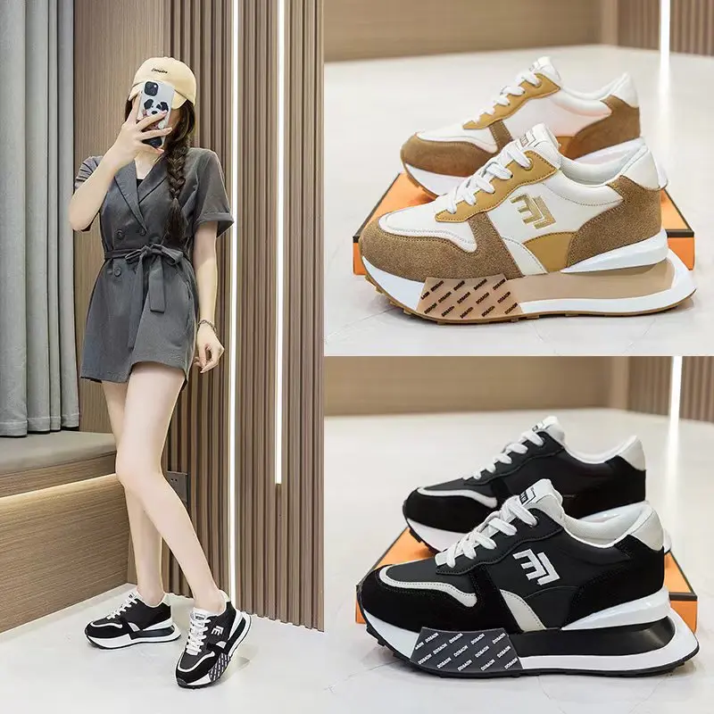 New Fashion Sports Women's Shoes Elastic, Breathable, and Elevated Shoes #3577-8