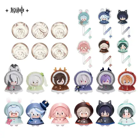 Genshin Impact Keychain Sunsyea Genshin Impact Official Merch miHoYo Original YZXL XZXL Keychain Wanderer Furina Kazuha Arlecchino Xiao Tartaglia