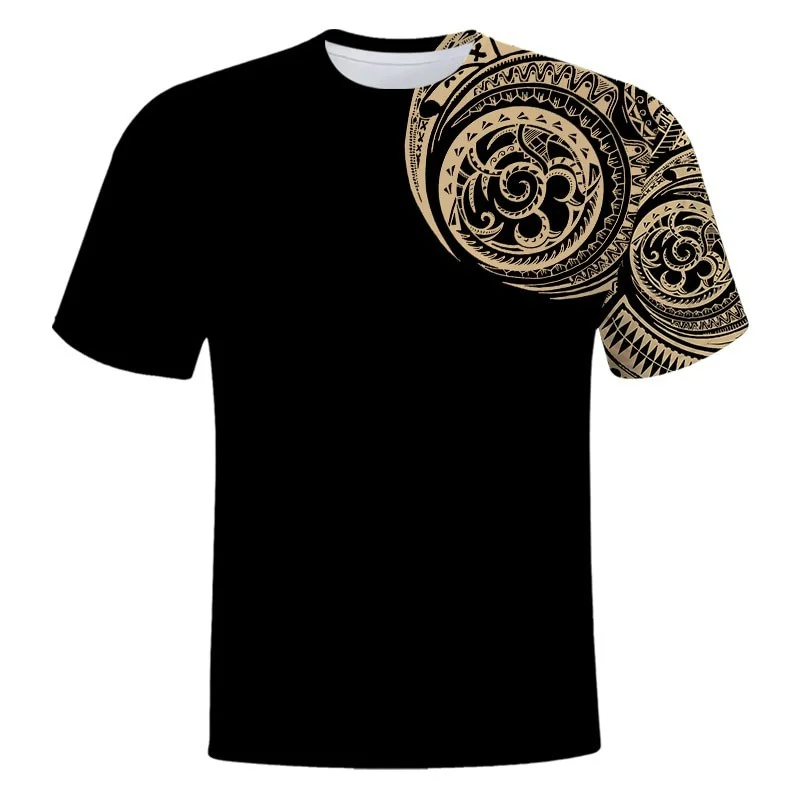Brown Red Green White Pattern T Shirt For Men Summer Fashion 3D Printed Striped Short Sleeve Casual Oversized Fitness Tee Shirts
