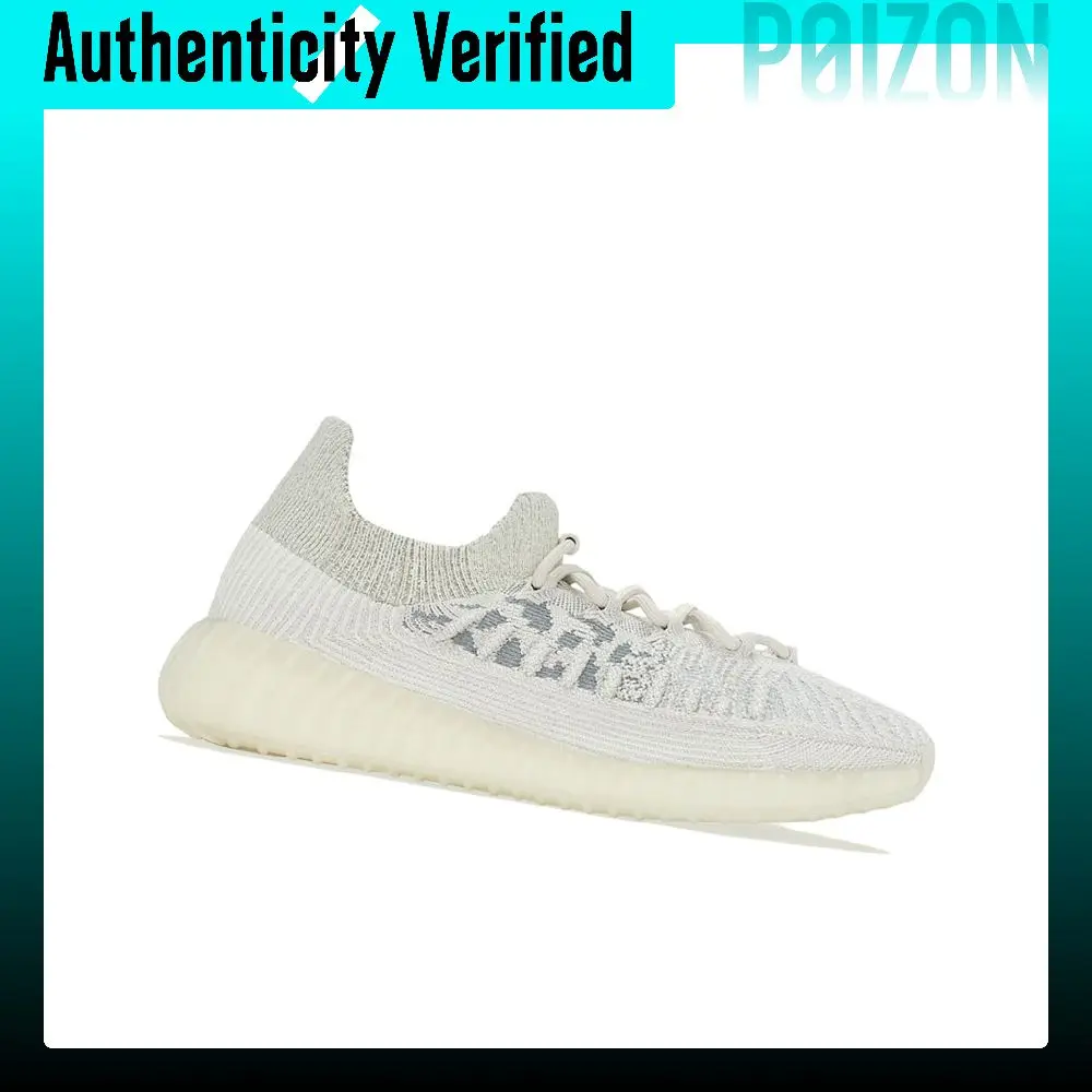 Adidas Originals Yeezy Boost 350 V2 Gray White CMPCT Low top Sports Casual Shoes Unisex White H06519 view 3