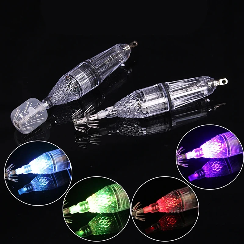 Thuyền Dock Dụ Mồi Chạy Bằng Pin Câu Cá Dưới Nước Sáng Chống Nước Câu Cá Ban Đêm Đèn Đỏ, Xanh Trắng, Trắng xanh, Nhiều Màu Sắc