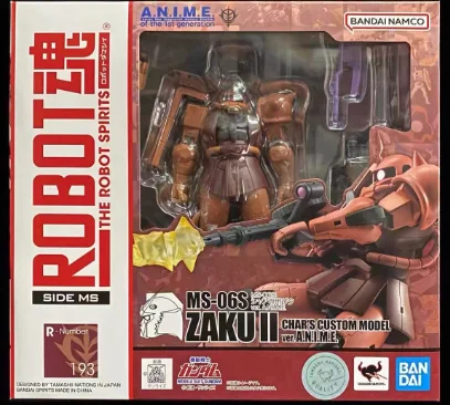 

In Stock Original Bandai Gundam Robot Spirits MS 06S Chars Zaku II Ver A.N.I.M.E Assembie toys