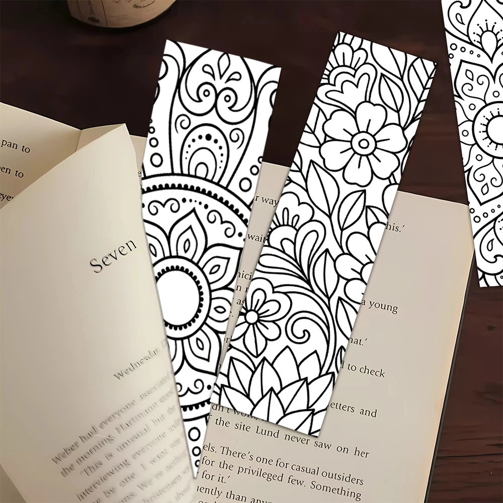 32 Stück Mandala-Malbuch-Lesezeichen, geeignet als Weihnachts- und Halloween-Geschenk. Sie eignen sich auch hervorragend als Geschenk für Lehrer.