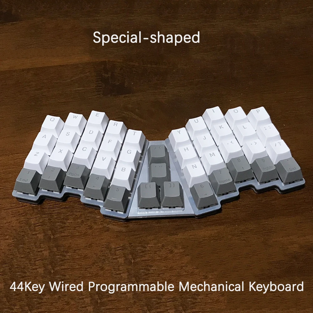 Aluminum Hot Mechanical Keyboard Designed Shape 44Key Keypad New VIA Configure Programmable Macro Keyboard