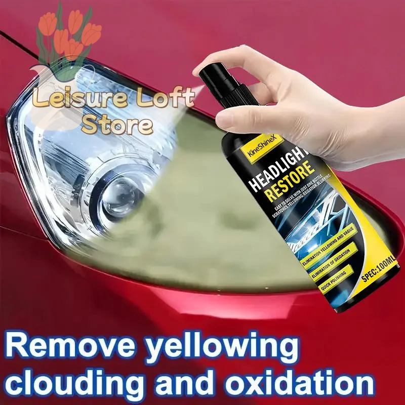 

Набор для восстановления фар Crystal Clear: устраняет выцветание и царапины, полирующая жидкость для легковых автомобилей и внедорожников