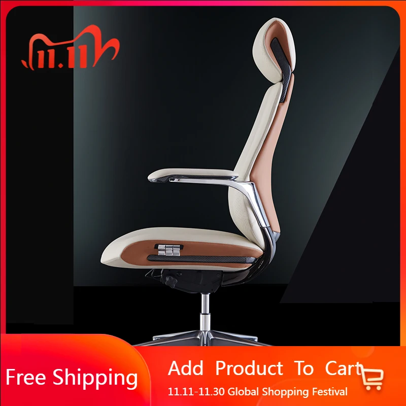 

Study Swivel Office Chair Recliner Modern Lazy Ergonomic Throne Leather Office Chair Nordic Computer Mobilya Salon Furniture