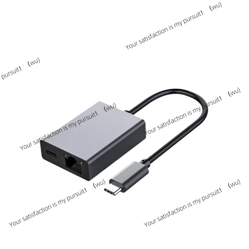 Typec Gigabit wired network interface card RJ45 network port converter PD100W fast charging 2-in-1 expansion