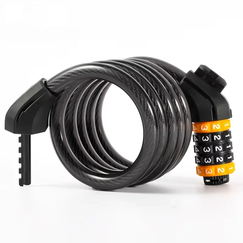 

Велосипедный тросовый замок MTB, дорожный велосипед, противоугонная безопасность, пароль, велосипедные замки для скутера, мотоцикла, аксессуары для велосипеда