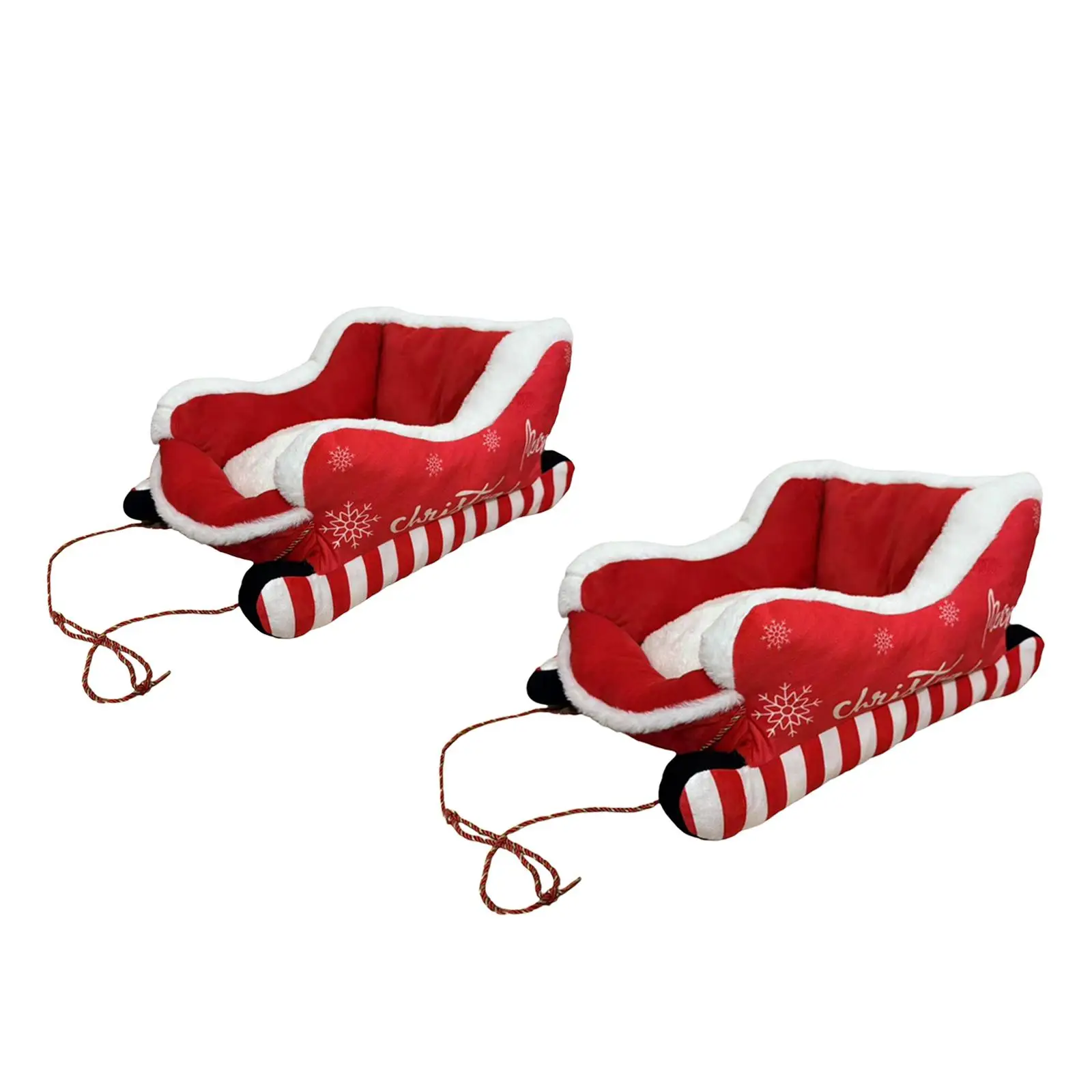 

Рождественская кровать для собаки с санами, уютный утолщенный диван-кровать для собаки с нескользящим дном, гнездо для собаки с санами Санта-Клауса, теплая кровать для домашних животных, праздничный декор