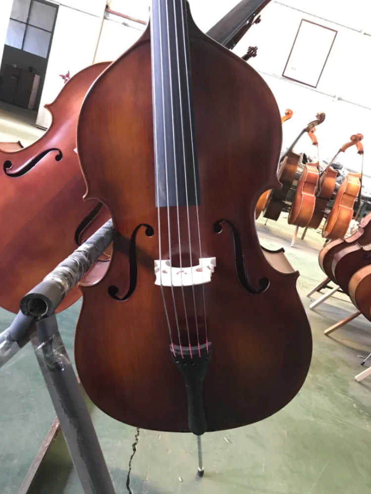 Handmade 5-string lion head double bass with professional control and all accessories, special shape, high-end bass, all made of