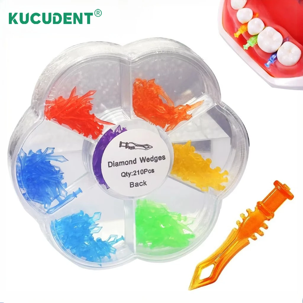 Dental Diamond Wedges Plastic Wedge Autoclave Teeth Interdental Wedges Disposable Interdental Composite Restoration Materials
