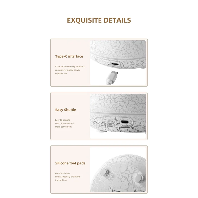LECKL-Flame الناشر 130 مللي الناشر النار الملونة لهب المرطب الصغيرة زيت طبيعي الناشر لغرفة مكتب أ