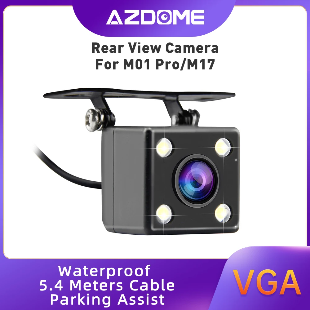 

Azdome камера заднего вида Micro Port 5 Pin Dash Camera только для M01 Pro со светодиодным ночным видением