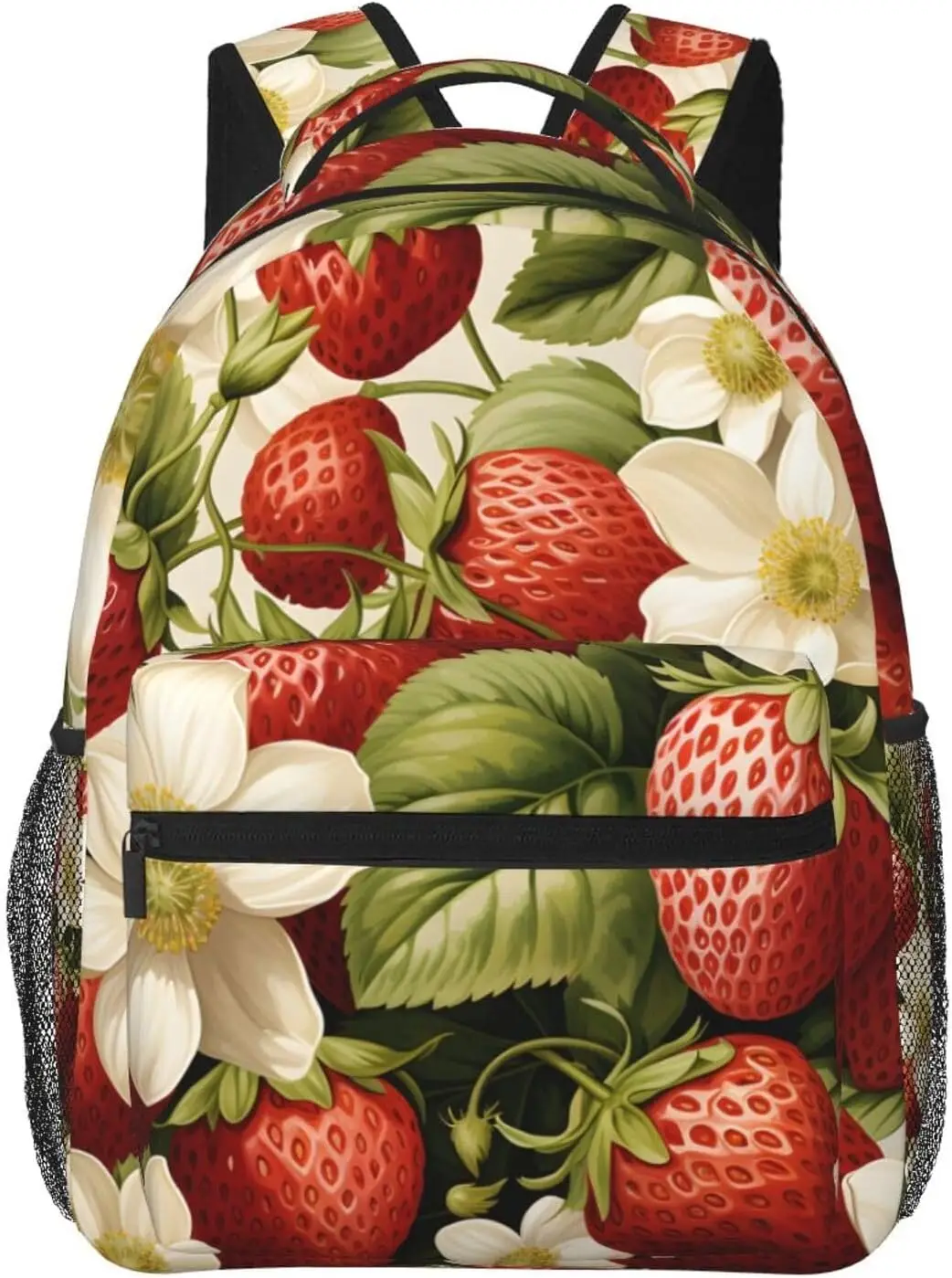 

laptop bag back to school Classic Strawberry Pattern Lightweight Laptop Backpack Lightweight Multipurpose Travel Casual Daypack