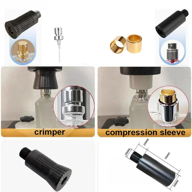 Perfume Bottle Capping Sealing Press Crimp Head Collar Ring of Perfume bottle Capper Accessories width 13 15 17 18 18.5 20 22mm