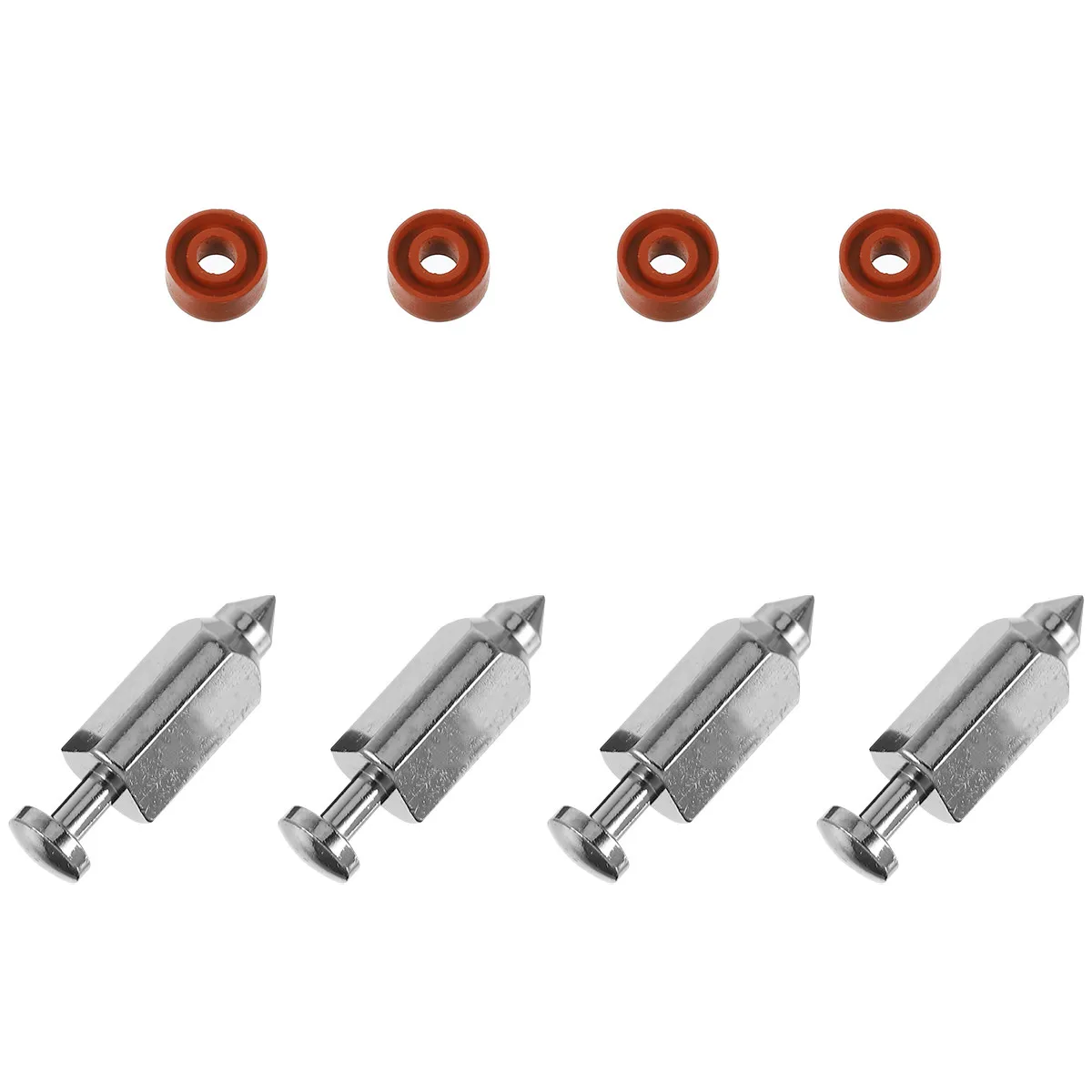 1 set Carburetor Needle Float Valves Kit Mower Accessories Replacement Parts Rubber Rings Fits 398188 Gardening Power