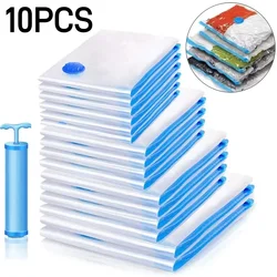 10-1PCS Vacuum Storage Bag Clothing Compression Vacuum Sealed Bag Space Saving Luggage Folding Storage Bag Travel Accessories