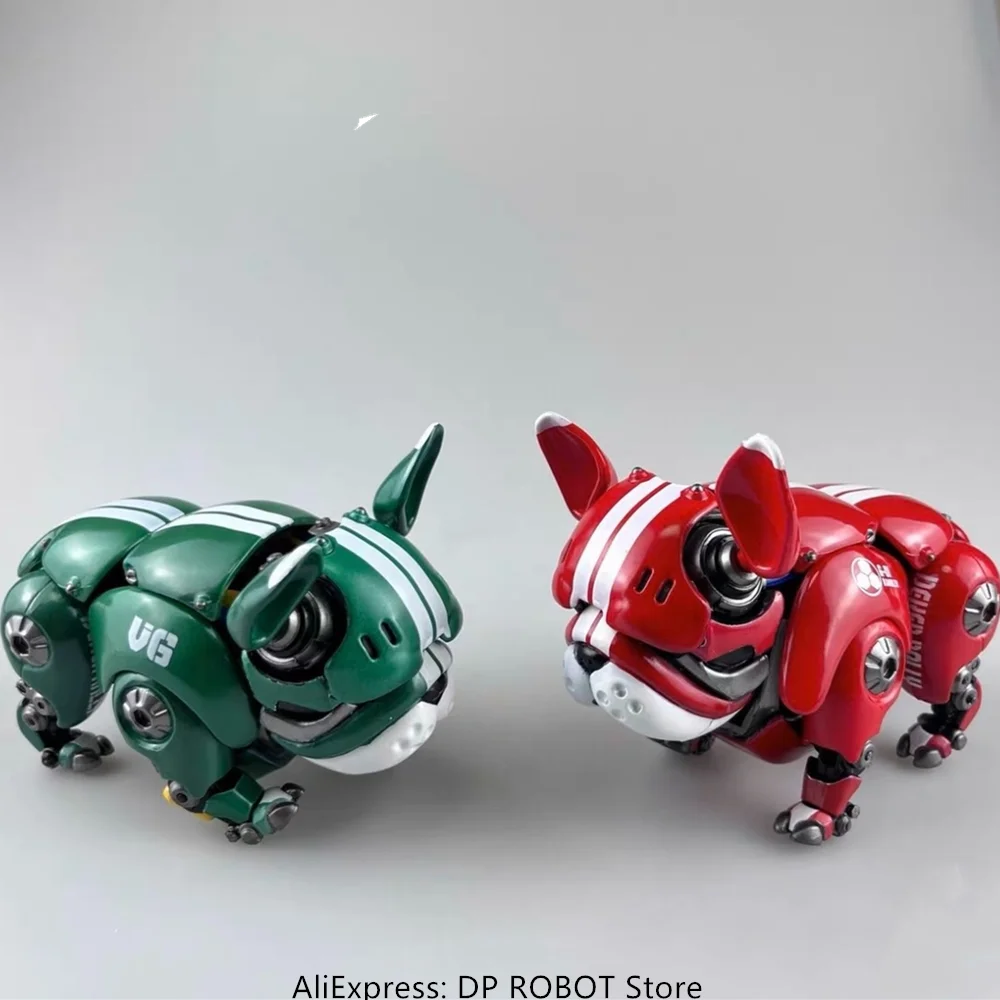 【Big Discounts】KO HWJ RAMBLER Mechanical Bulldog Red Green Color Robot Dog KO Version Decoration Action Figure