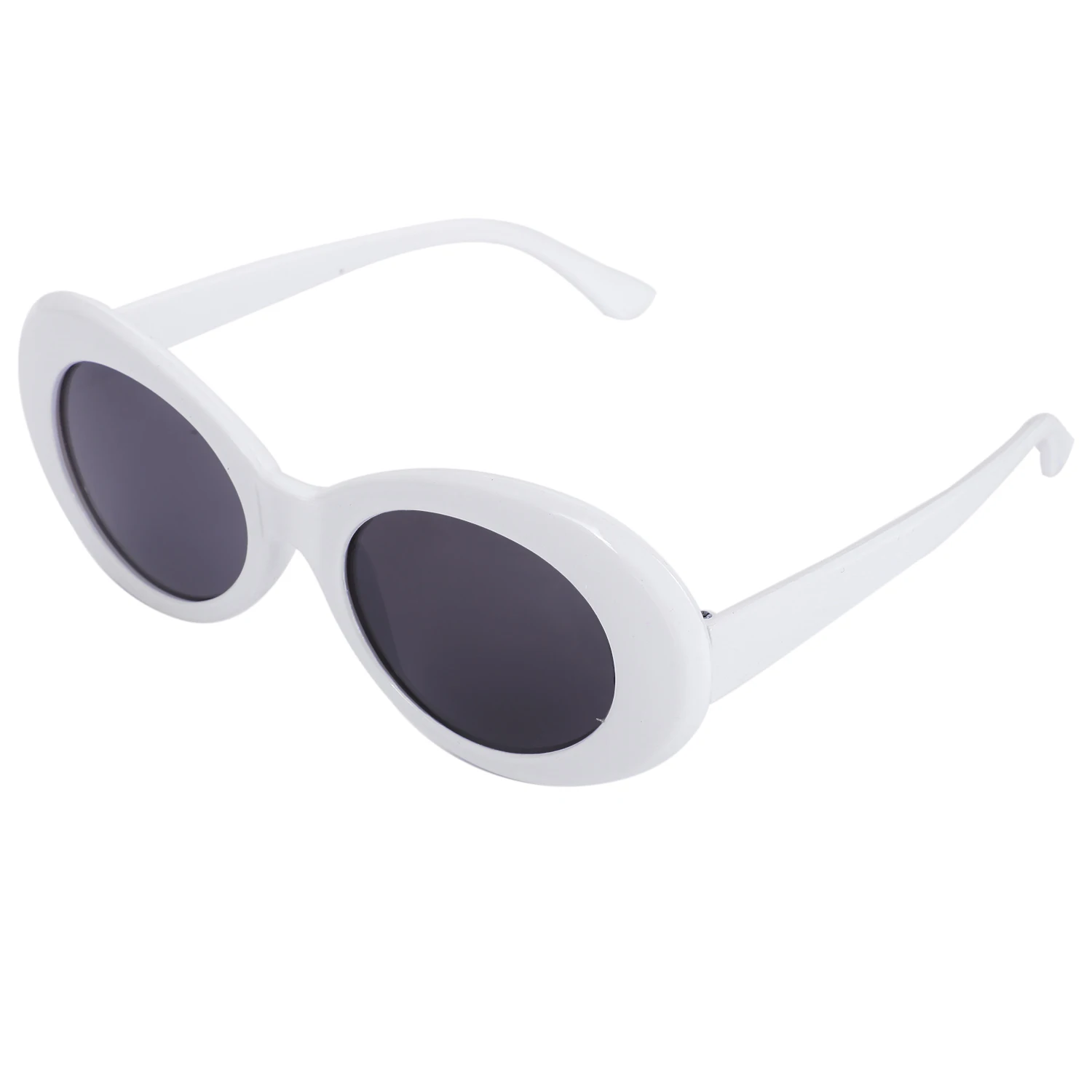Óculos de sol vintage para homens e mulheres, óculos retrô, UV400 vidro, branco, S17022