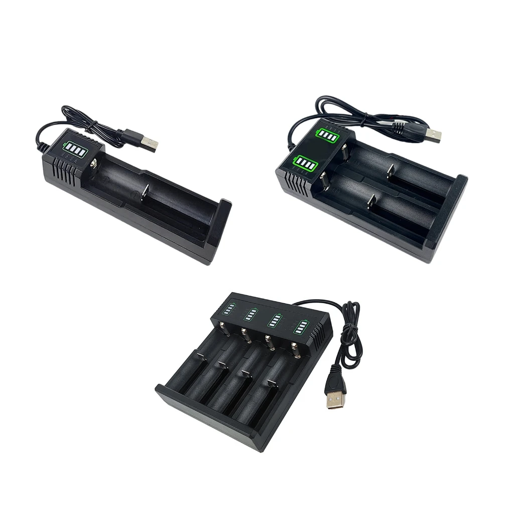 

Travel Friendly USB 18650 Battery Charger for 21700,26700,14500,26650 Batteries Quickly Charging Hubs Capability