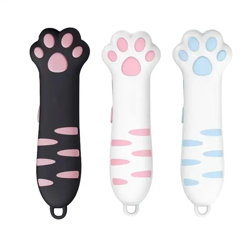 Portable Cute Mini Art Utility Knife Cartoon Cat Paw Cutter Express Box Paper Envelope Opener Blade Stationery School Supplies