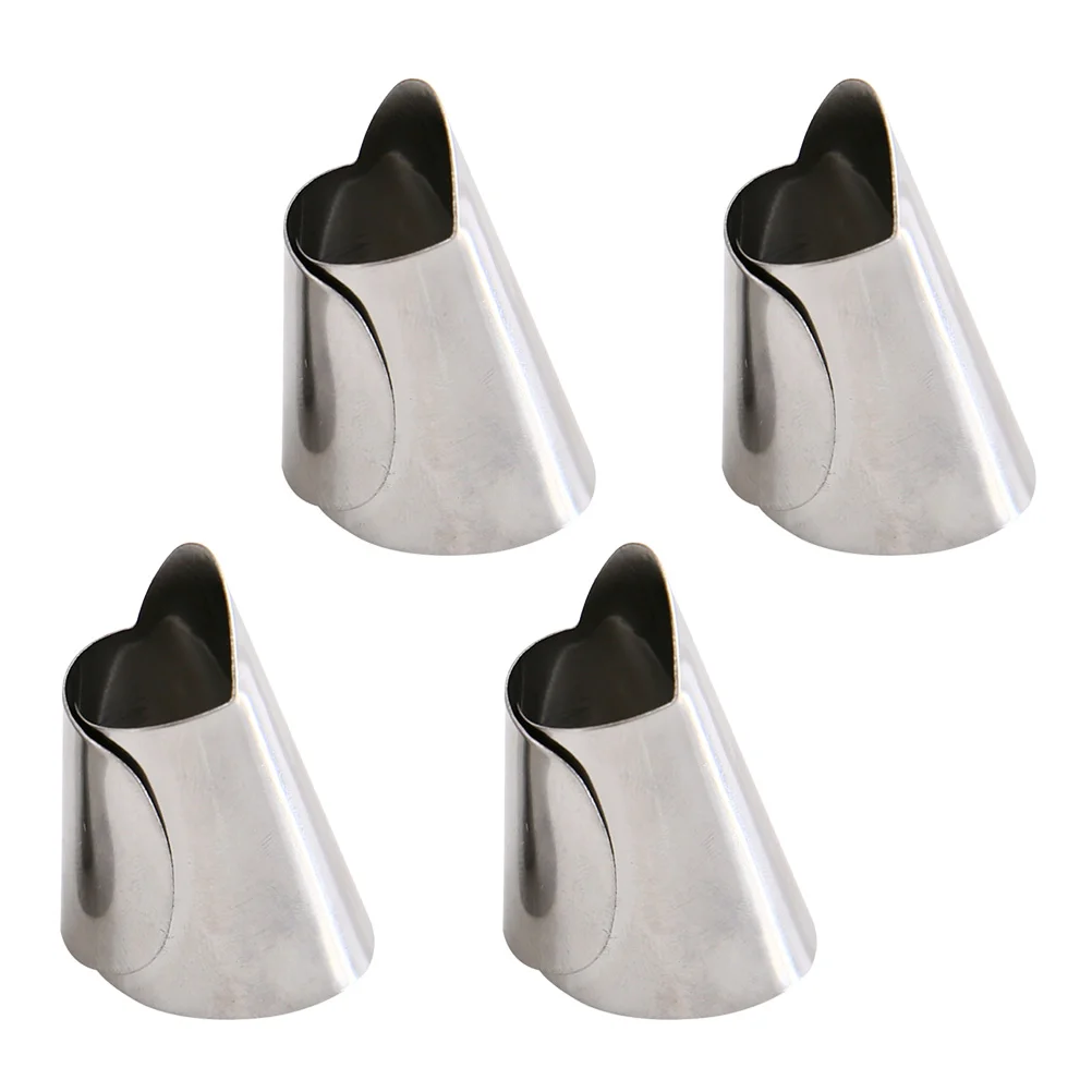 

4 шт., защитные накладки для ногтей из нержавеющей стали