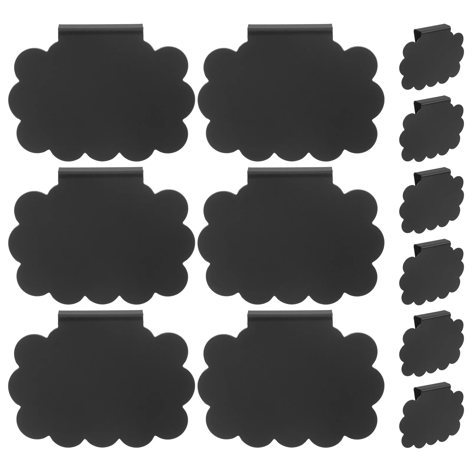 10 Pcs Price Display Board Erasable Labels The Sign Clip Tag Plastic Clip-on Shelf Chalkboard Signs
