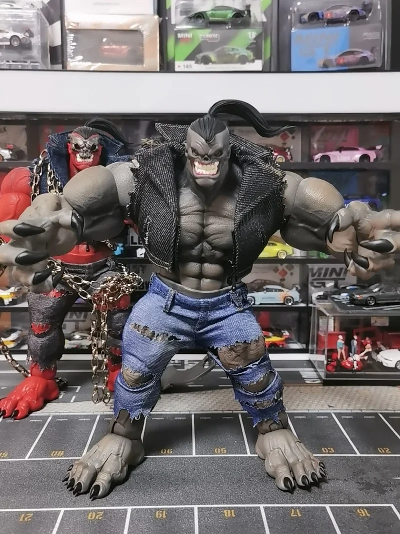 在庫あり AXYTOYS 1/12 スケール悪魔オークレッドバージョングレーバージョン 6 インチ可動兵士アクションフィギュア人形コレクション