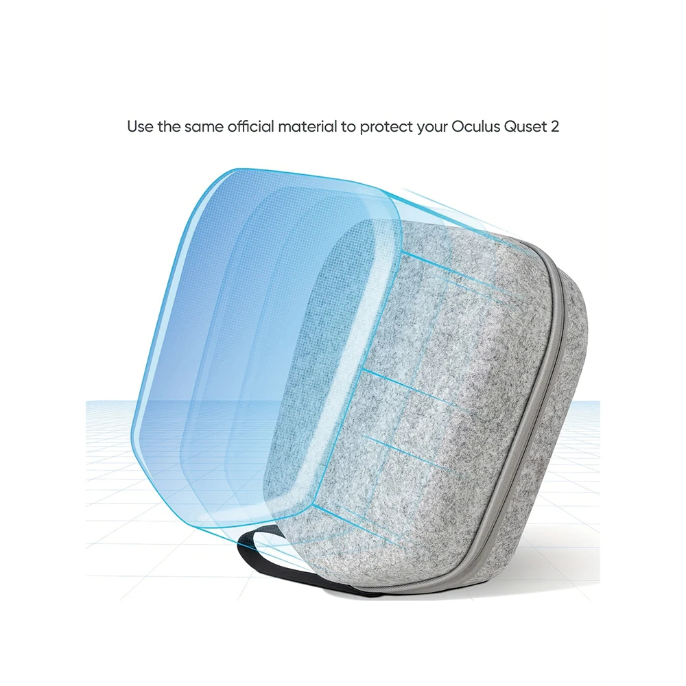 Hard Suitcase Compatible with Oculus Quest 2 Basic/Elite VR Game Headphones and Touch Controller Accessories