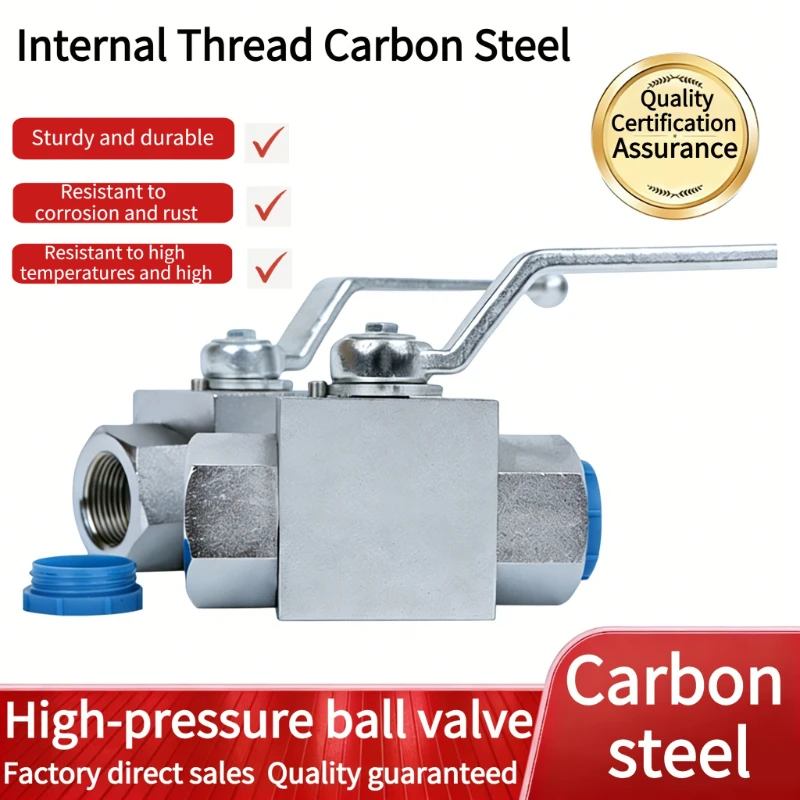 

Шаровой кран высокого давления из углеродистой стали Гидравлический ручной клапан Высокотемпературный шаровой клапан с внутренней резьбой Трубопровод жидкого масла