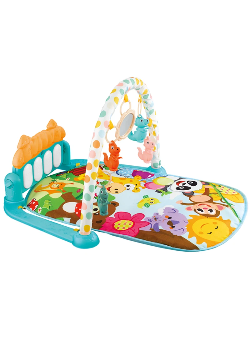 Baby Gyms Play Mats Non-Toxic Musical Piano Play Indoor Mat Center With Melodies Rattle For Kids