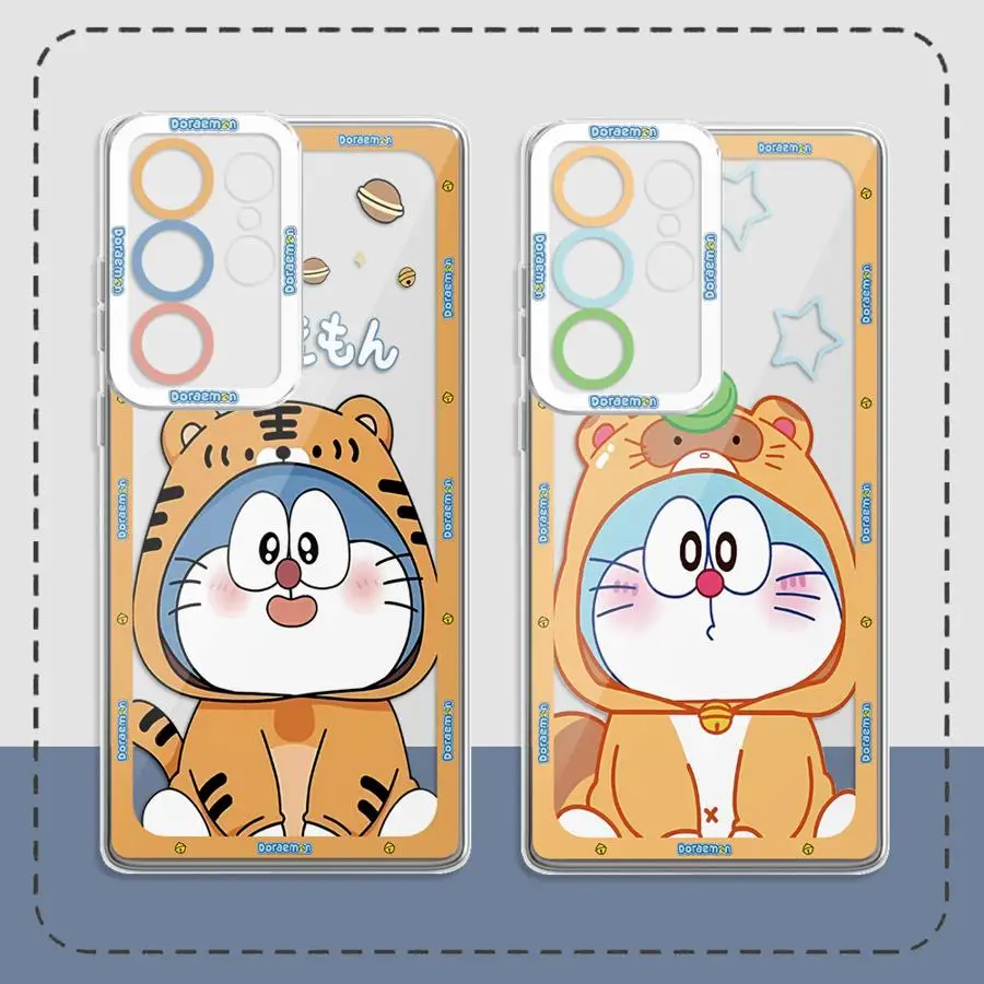 Japan Anime D-Doraemon Cover Phone Case for Samsung Galaxy S24 Ultra S23 S20 S21 Plus S22 Ultra S20 FE Soft TPU