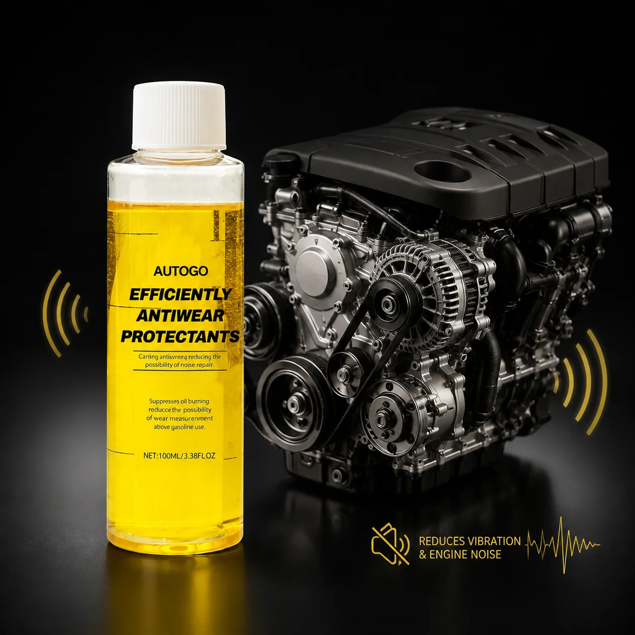 Engine Anti‑Wear Protectant 100ml Engine Oil Additive Reduce Wear Noise Vibration Restore Power Fix Oil‑Burning For Auto Truck