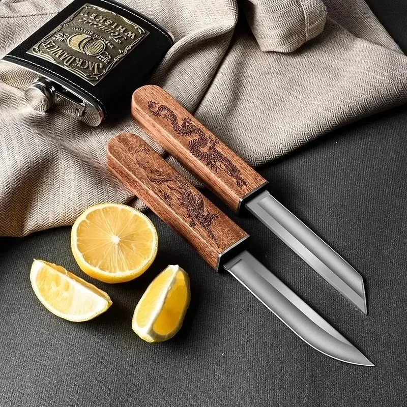 High-grade seiko Longfeng double knife  multi-functional portable fruit knife sharp high hardness kitchen only