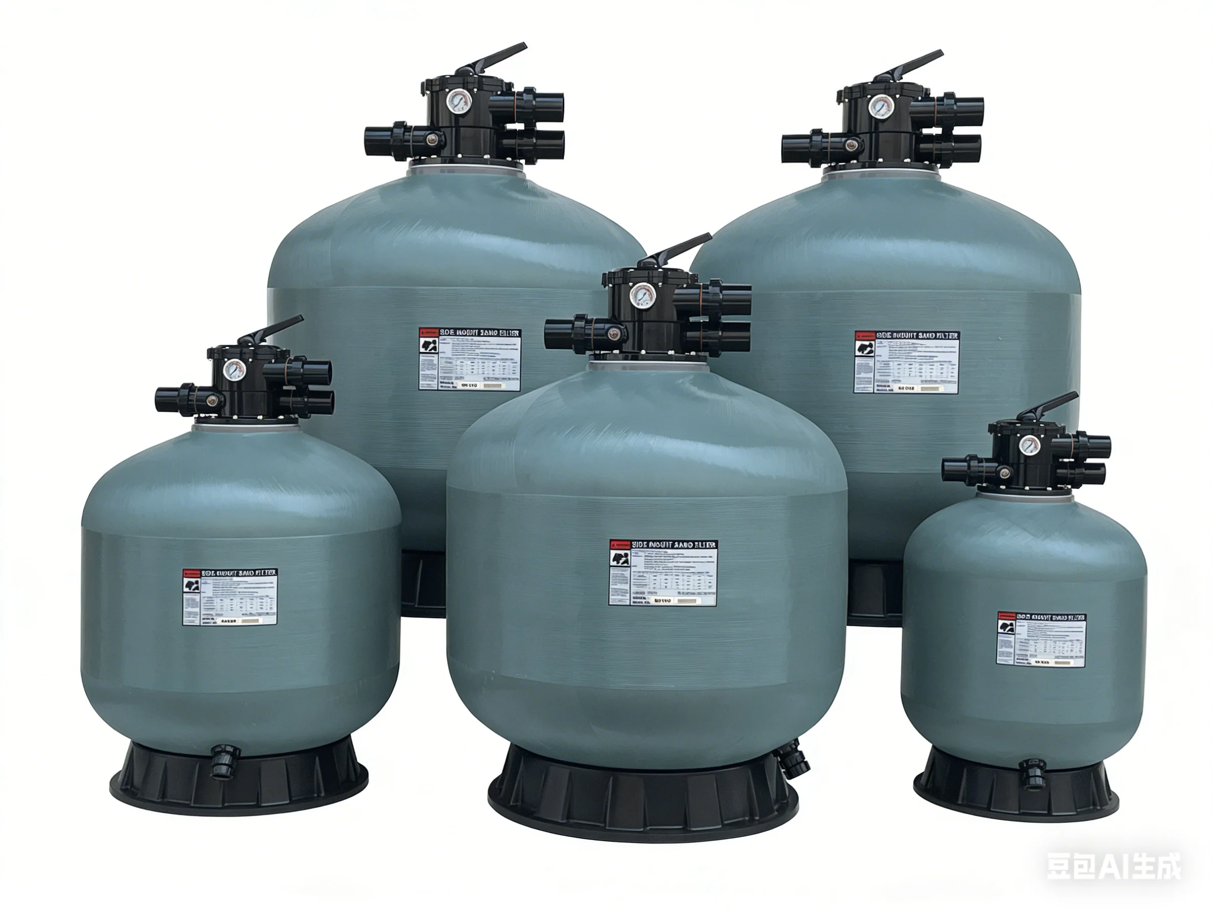 Glass Fiber Sand Filtration tank System for Swimming Pool Water Circulation, Cleaning, and Vacuum Suction